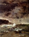 Alfred Stevens Une nuit orageuse Paysage marin
